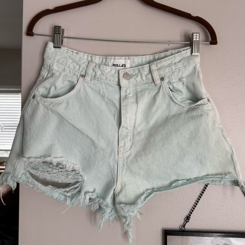 Rollas Dusters High Waisted Cut Off Shorts